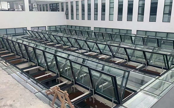 百安科技有限公司近期靖远排烟窗项目案例分享