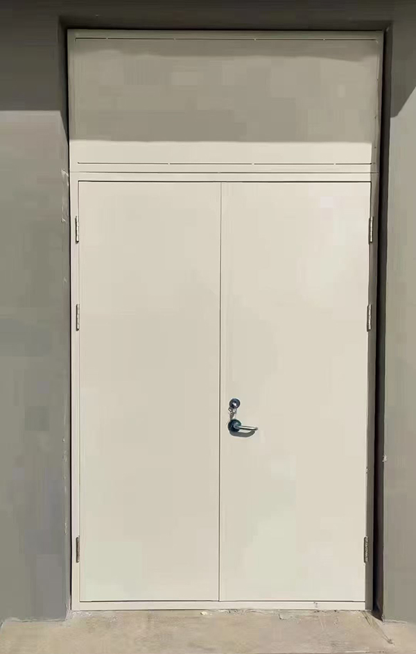 展览馆项目完成大跨度靖远防火门安装